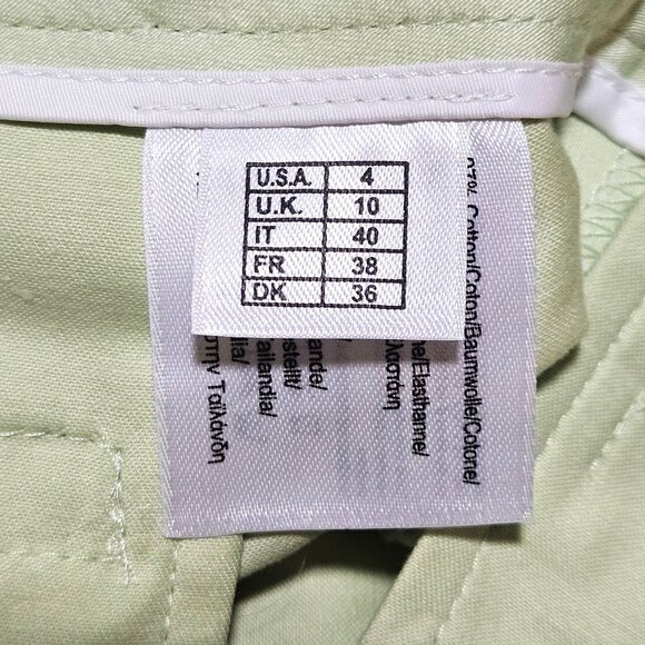 Brooks Brothers Womens Light Green 346 Natalie Fit Dress Pants Size 4 Cotton Ble - Picture 5 of 16